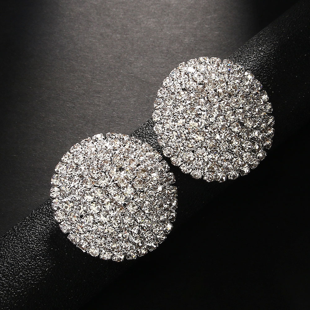 New Cross-Border Minimalist Round Earrings With A High-End, Light-Luxury, Fashionable Feel, Niche Versatile Accessories For Women - view 3