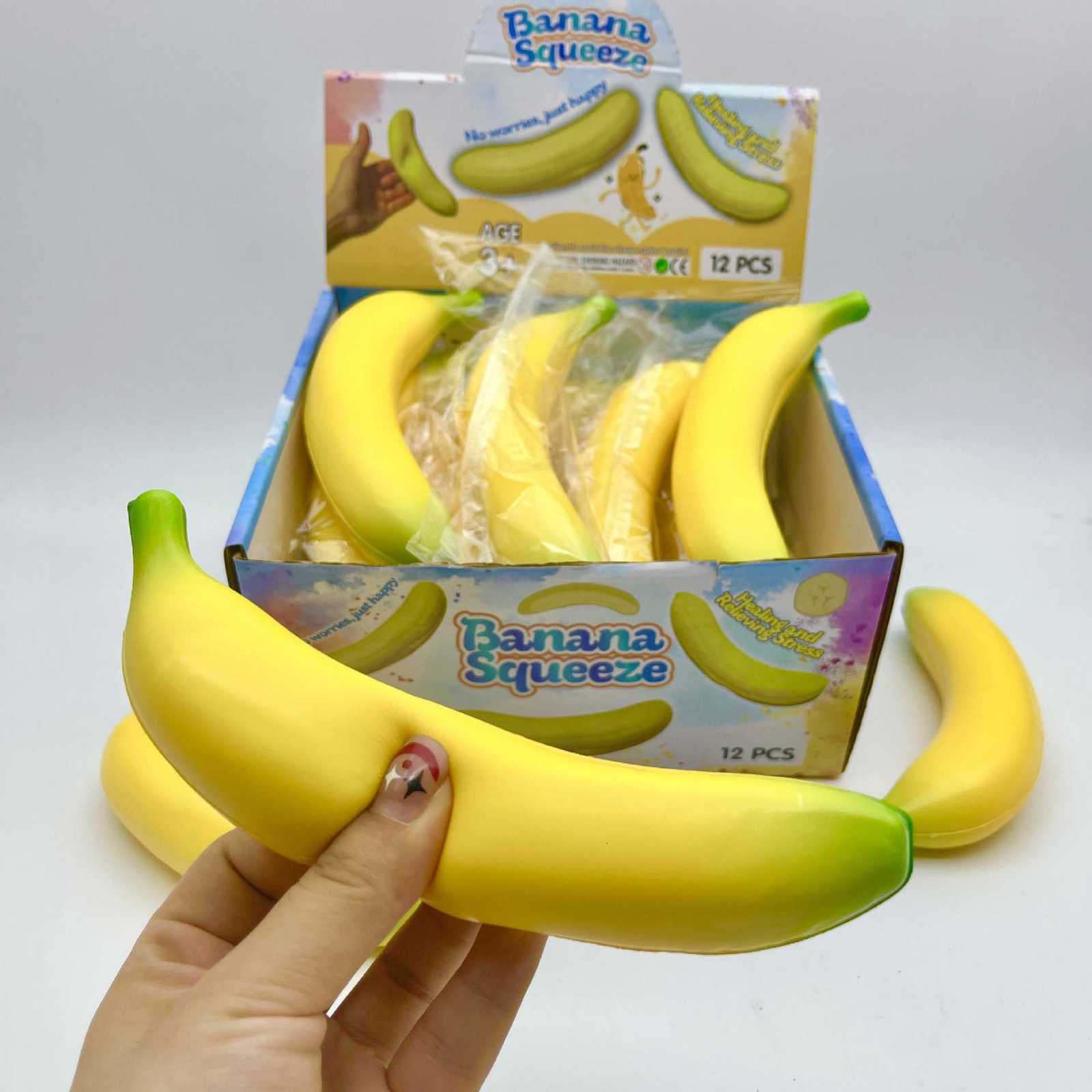 Simulated Banana Squishy Toy - Slow Rebound Stress Relief Toy Soft and Cute Sticky to the Touch L260714HIDD - view 4