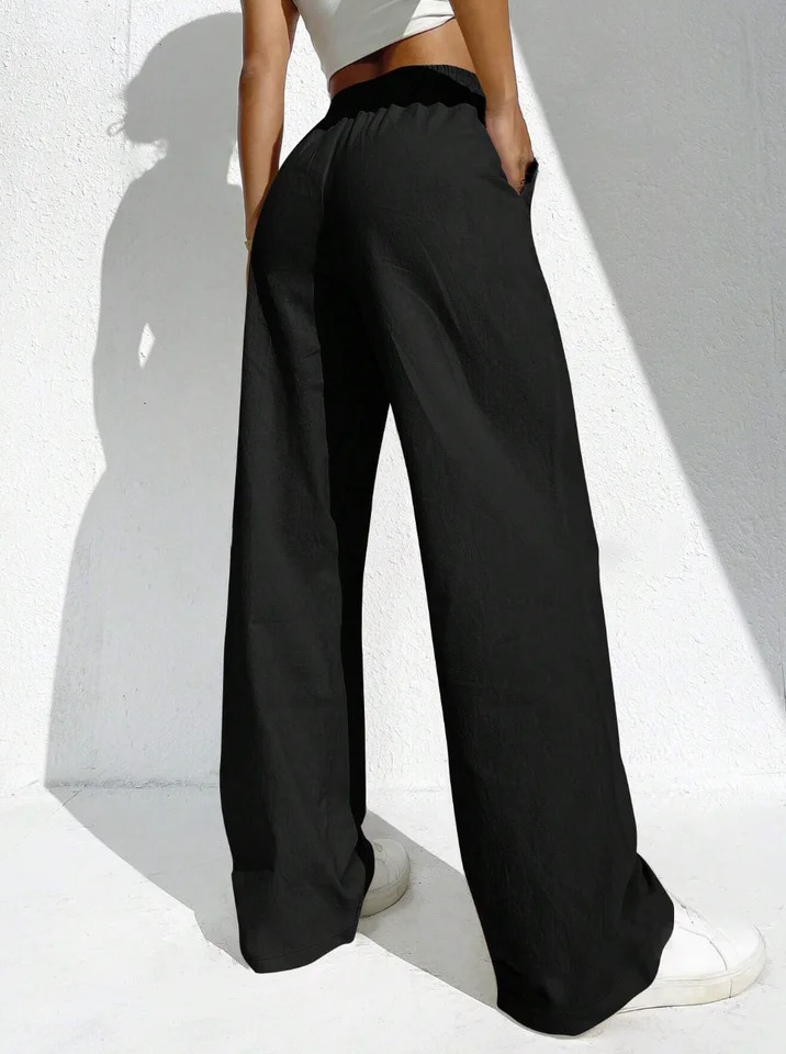 Women solid color elegant casual fashion Japanese Korean European and American pants 260714banjia