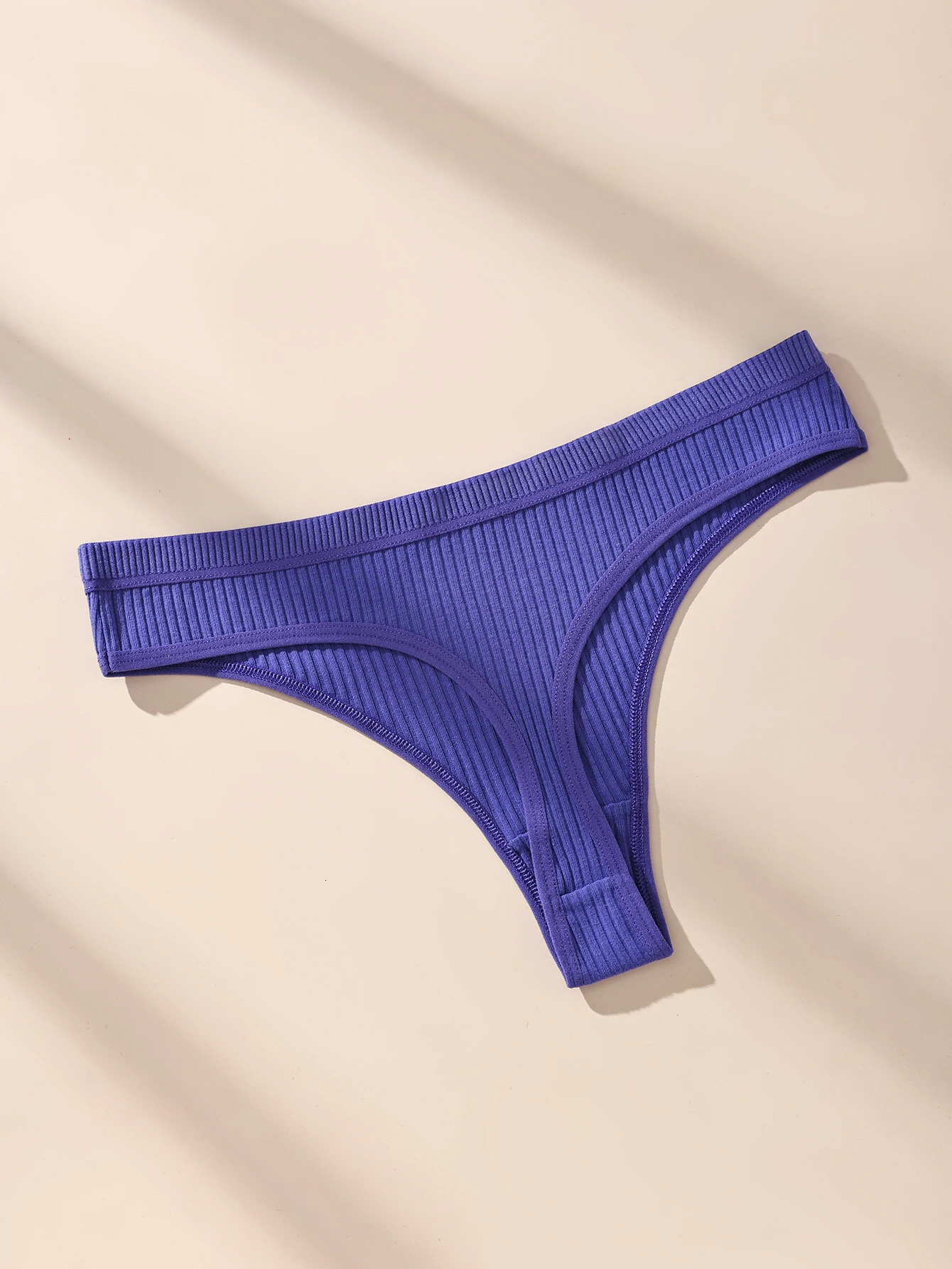7Pcs Thongs Panties Cotton Striped Underwear Sexy Women Lingerie Solid Intimates Comfort Panty Soft GStrings XSXXL 260714banjia