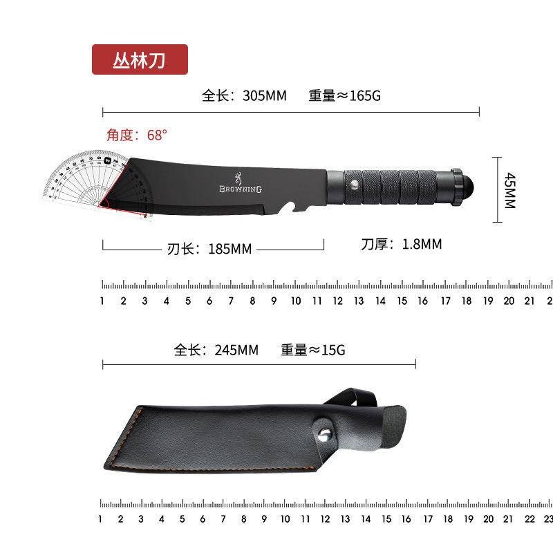 Kitchen chopping knife stainless steel cutting and slicing fruit knife professional butcher for peeling Boning knife with lid 241225CJ - view 6