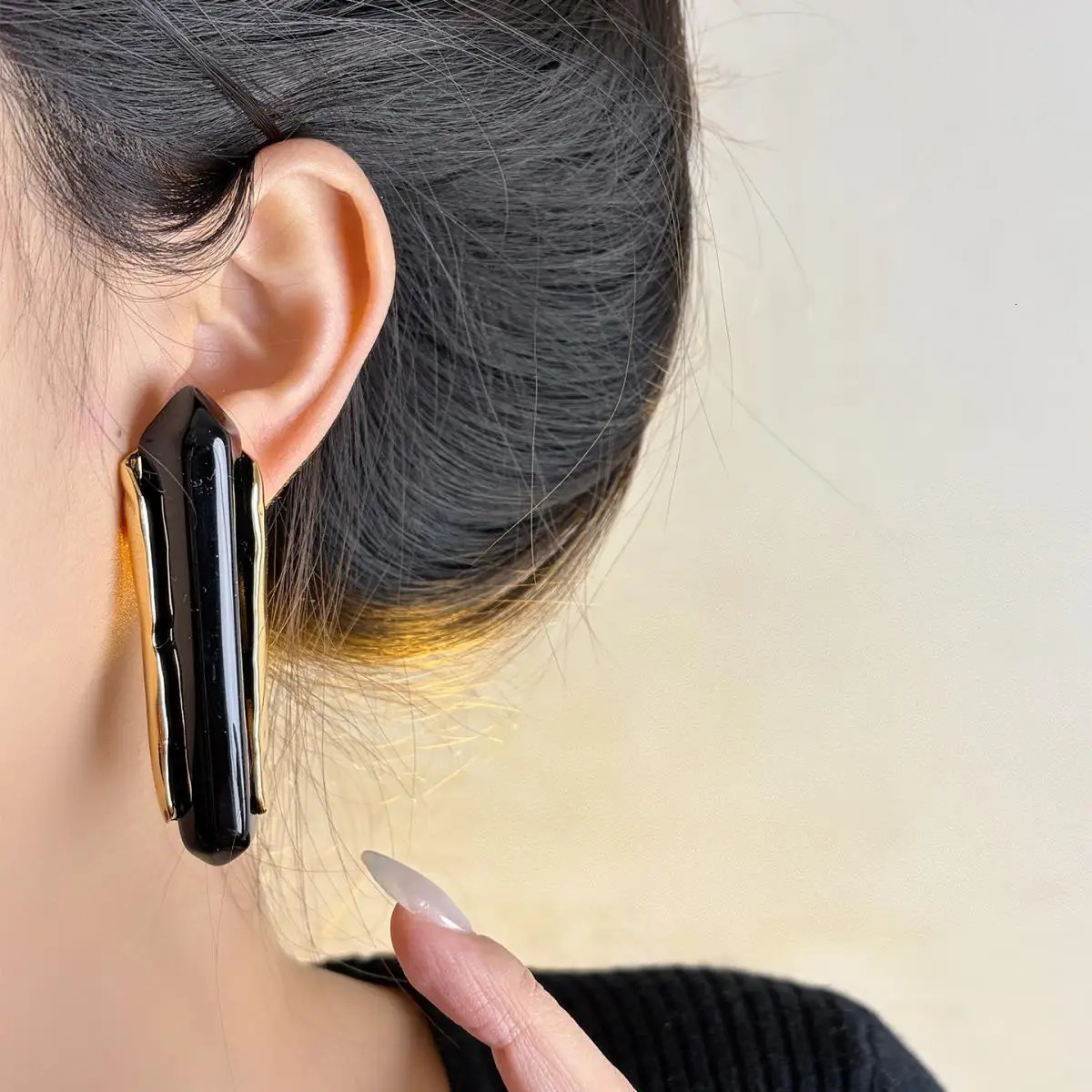 Individuality Ice Cone Resin Earrings Women Geometric Minimalist Exaggerated Style Earrings y Banquet Party Accessories 260715 - view 5