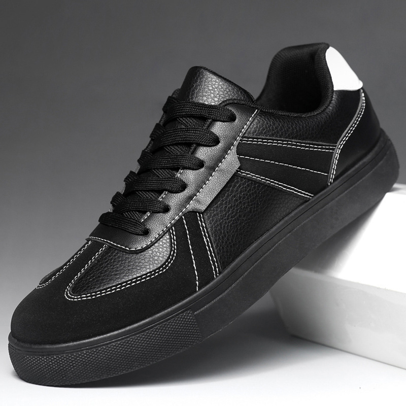 Summer New Men's White Sneakers Korean Style Fashionable Casual Trendy Versatile Large Size Soft Leather Shoes For Men - view 7