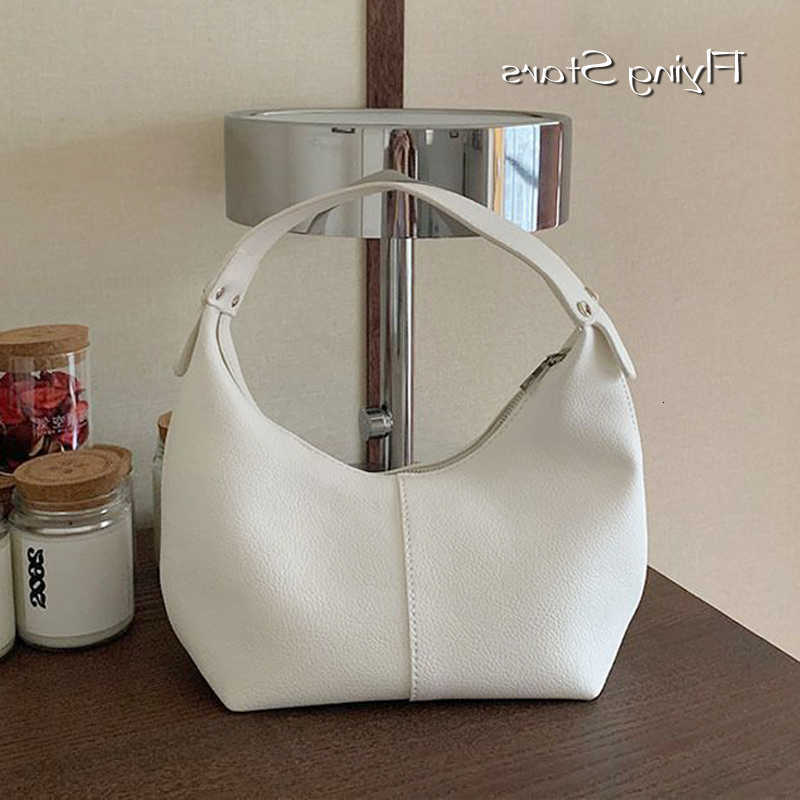 Handbag Casual Womens PU Leather Brand Designer Armpit Bag Fashionable Zipper Shoulder Bag 2026 Tote Bag Popular White HandbagT260716