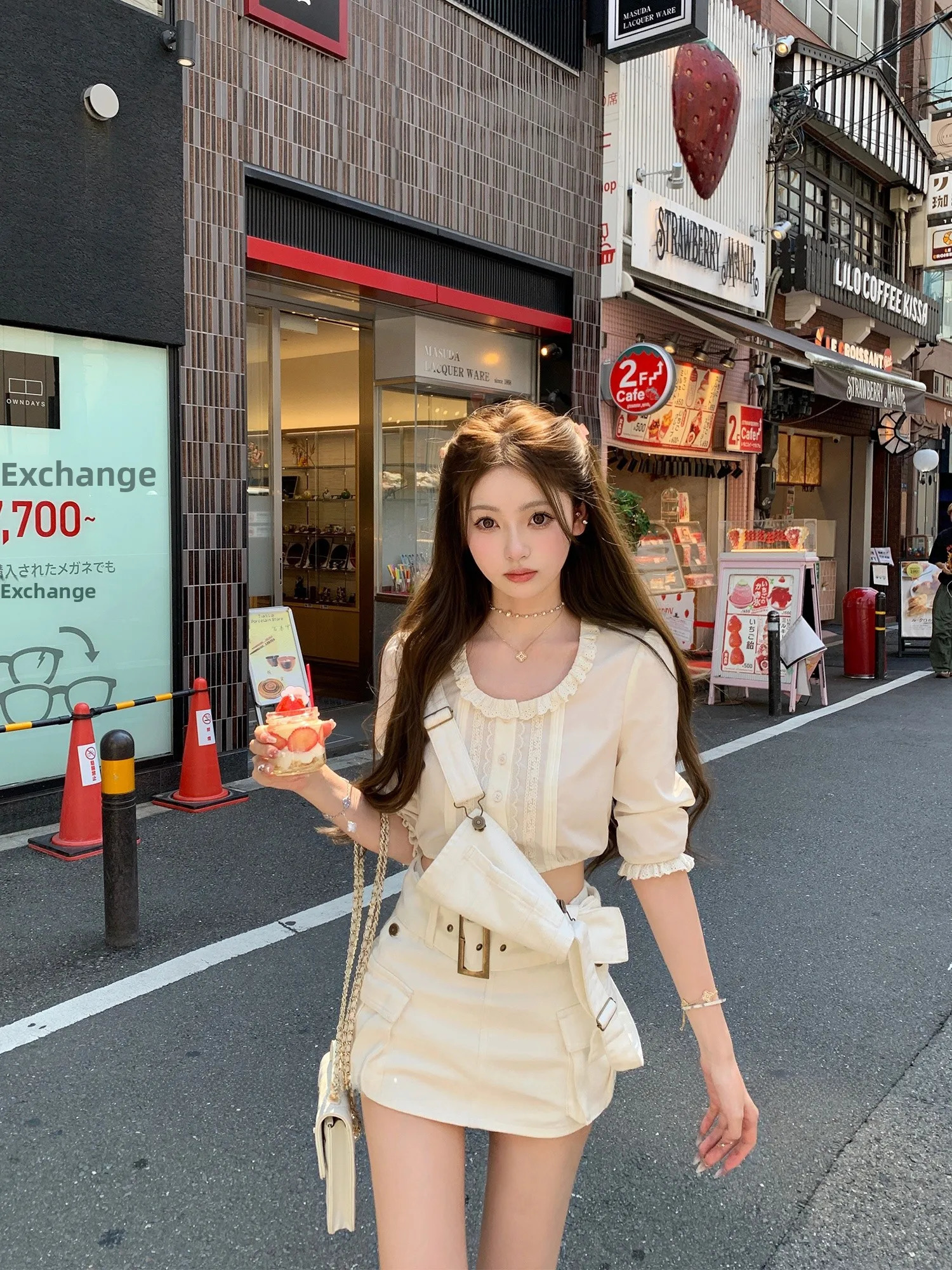 Sakura Sister AntiAging Tool ThreeColor Denim Overalls Lengthening Legs Effect Slimming Cotton Zipper Natural Waist Womens 260714banjia - view 4
