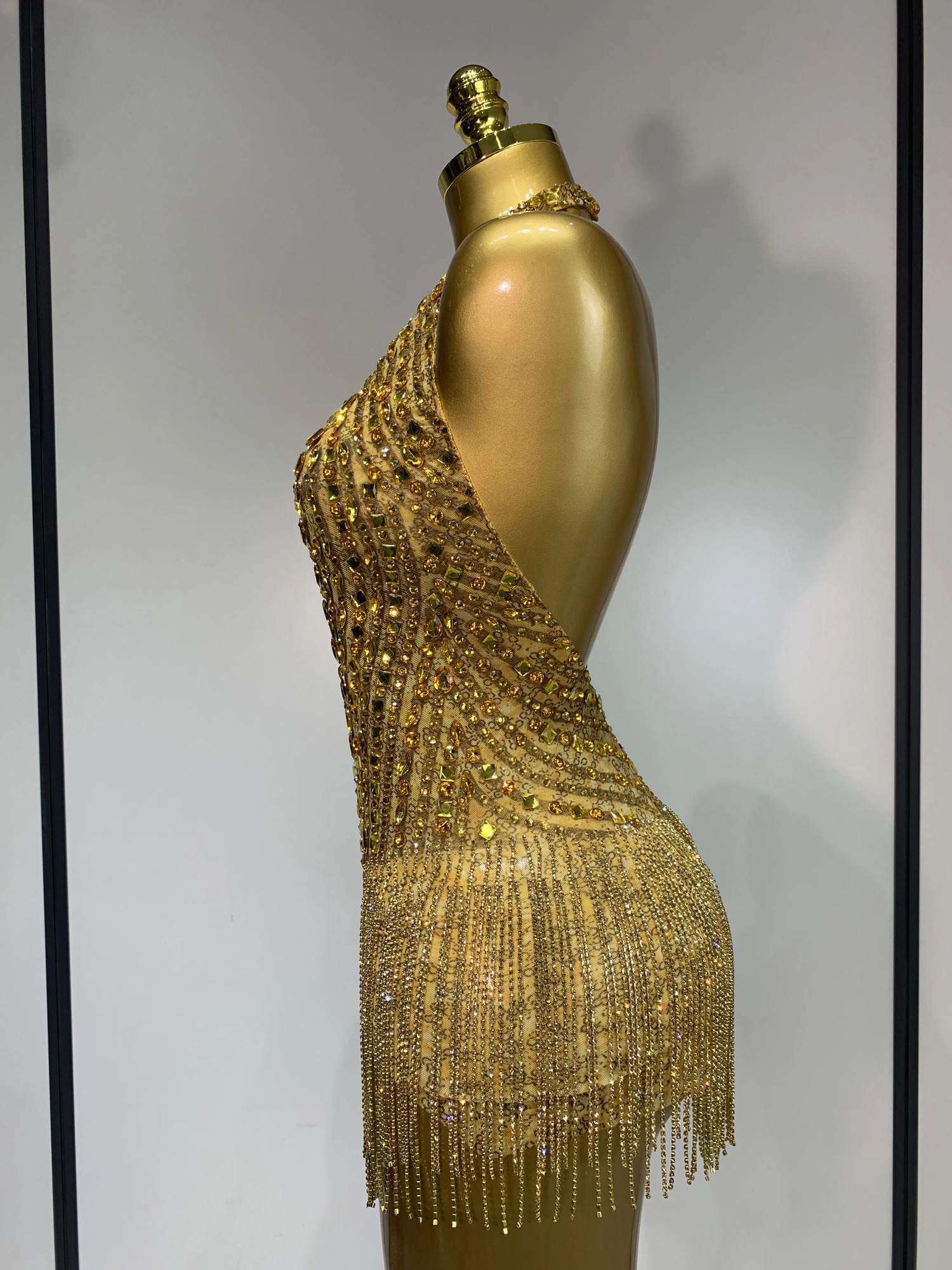 Women Sexy See Through Stretch Bodysuits Birthday Dancer Performance Wear Mesh Rhinestone Nightclub wife Outfit 260715 - view 4