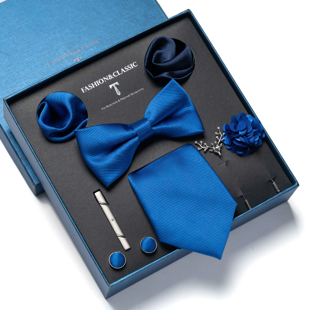 8 piece bow tie set in high end gift box packaging formal business and wedding occasions men's ties available for wholesale - view 3