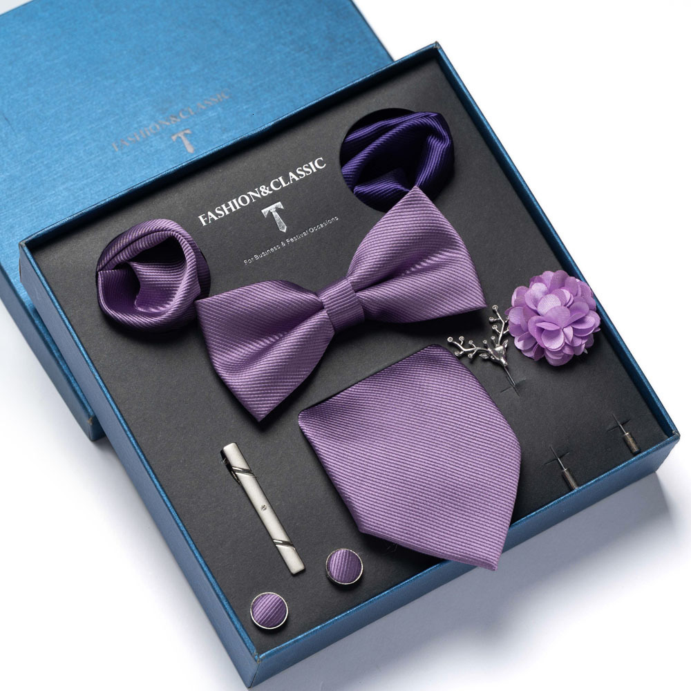 8 piece bow tie set in high end gift box packaging formal business and wedding occasions men's ties available for wholesale - view 6