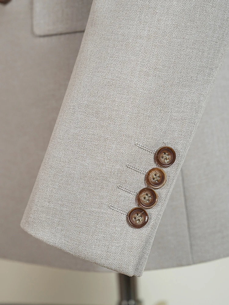 ST Cassy Light Brown Elegant Man Suits High Quality Two-Piece Dress Wedding Party Outfit for Man Blazer y Man Dinner Suit 260715 - view 6