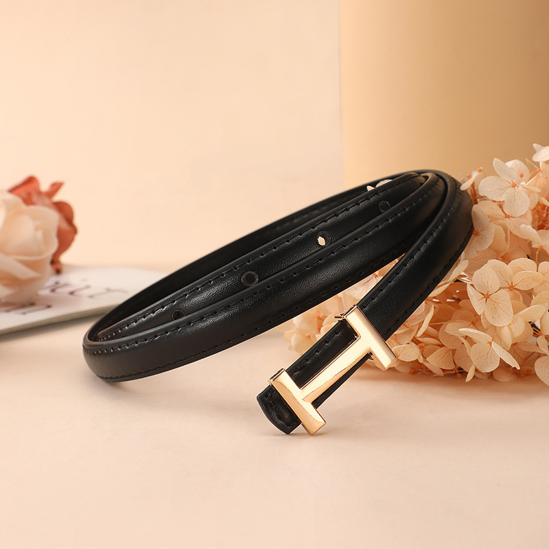 New Simple Women Fashion Casual Versatile Belt For Jeans Dresses Pants Luxury 1.5 Width - view 3
