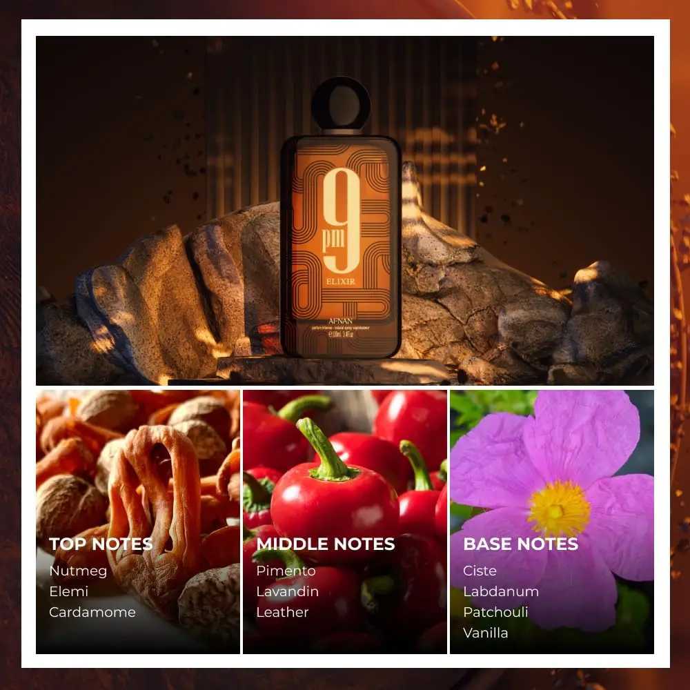 Afnan 9PM Elixir Extrait De Parfum Spray Unisex Fragrance 34 Oz Long Lasting Luxury Perfume For Men Women C260716 - view 6