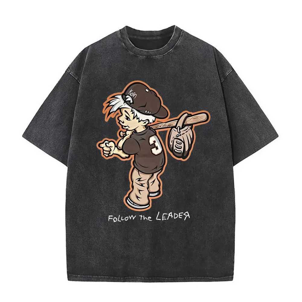 Tee New Arrival Mens Clothes Shirt Homme Graphic T-Shirts Men Tshirt for Men Ropa Hombre Washed Vintage Rock Metal Band KornJ260715 - view 6