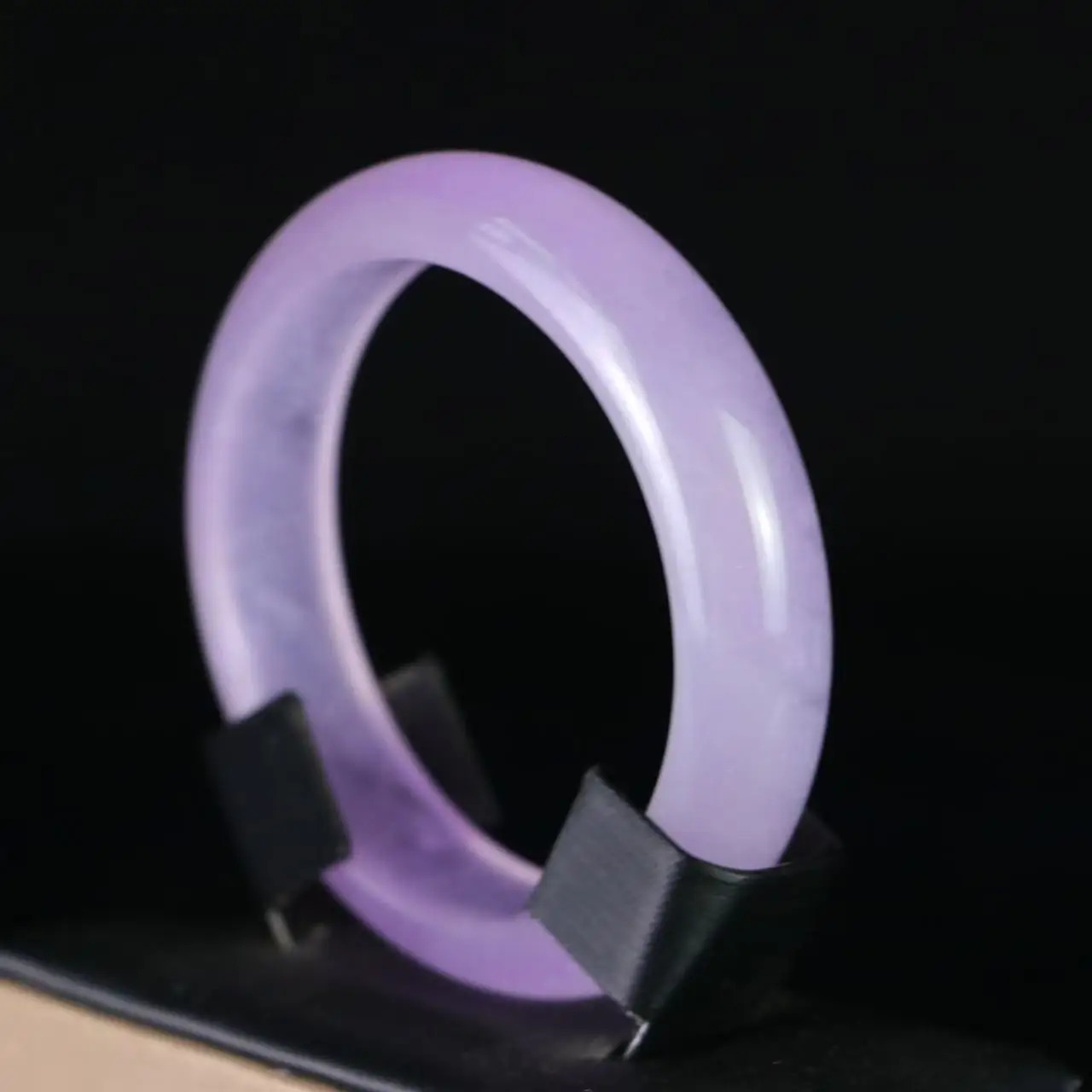 High Ice Bracelet Sticky Seed Violet Jade Myanmar Old Pit Spring Color Purple Consort Girl Style 260629 - view 6