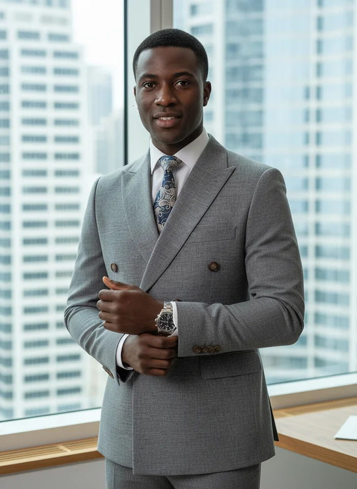 ST Cassy Light Brown Elegant Man Suits High Quality Two-Piece Dress Wedding Party Outfit for Man Blazer y Man Dinner Suit 260715 - view 4