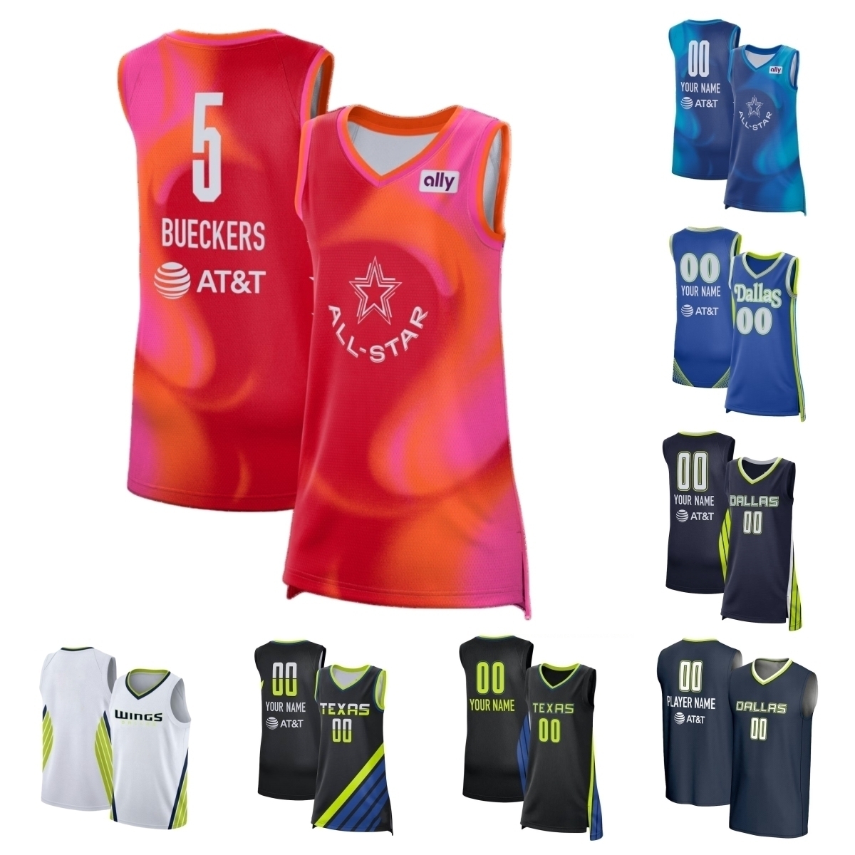 Paige Bueckers All Star Jersey 2026 Dallas Wings Basketball Jessica Shepard Azzi Fudd Costanza Verona Alanna Smith Li Yueru Sug Sutton Alysha Clark Paige Bueckers All Star Jersey 2026 Dallas Wings Basketball Jessica Shepard Azzi Fudd Costanza Verona Alanna Smith Li Yueru Sug Sutton Alysha Clark