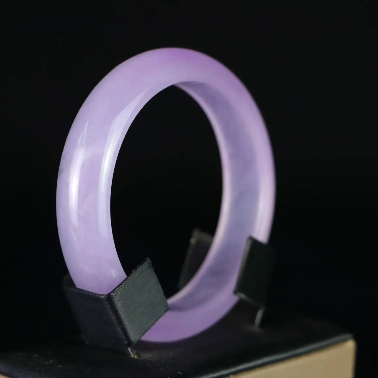 High Ice Bracelet Sticky Seed Violet Jade Myanmar Old Pit Spring Color Purple Consort Girl Style 260629 - view 5