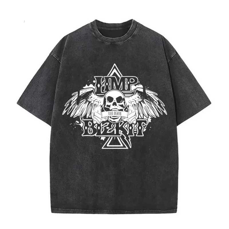 Arrival Mens Clothes Tee New Shirt Homme Graphic TShirts Men Tshirt for Men Washed Vintage Rock Band Limp Bizkit Graphic T-ShirtJ260715 - view 3