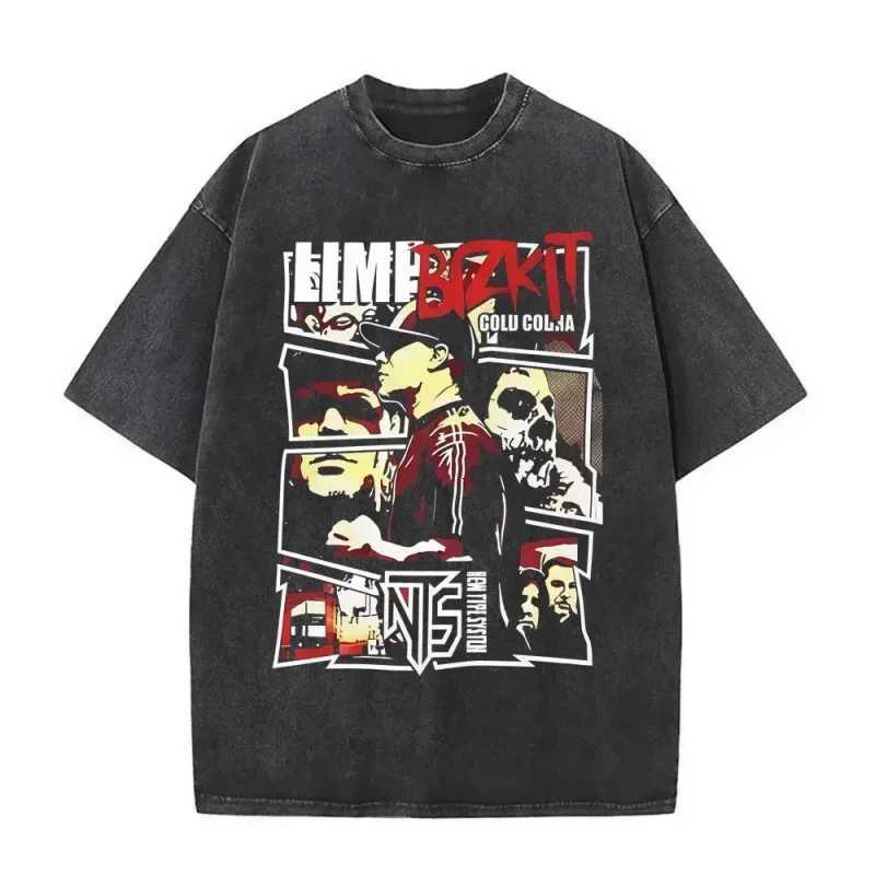 Arrival Mens Clothes Tee New Shirt Homme Graphic TShirts Men Tshirt for Men Washed Vintage Rock Band Limp Bizkit Graphic T-ShirtJ260715 - view 7