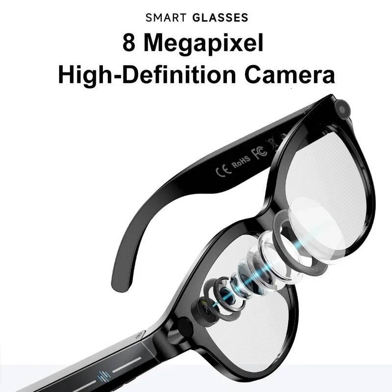 2026 AI Smart Glasses 8K Remote Control Touch Photo Camera Recording Voice Assistant Translator Wireless Bluetooth Sunglasses W260716 - view 3
