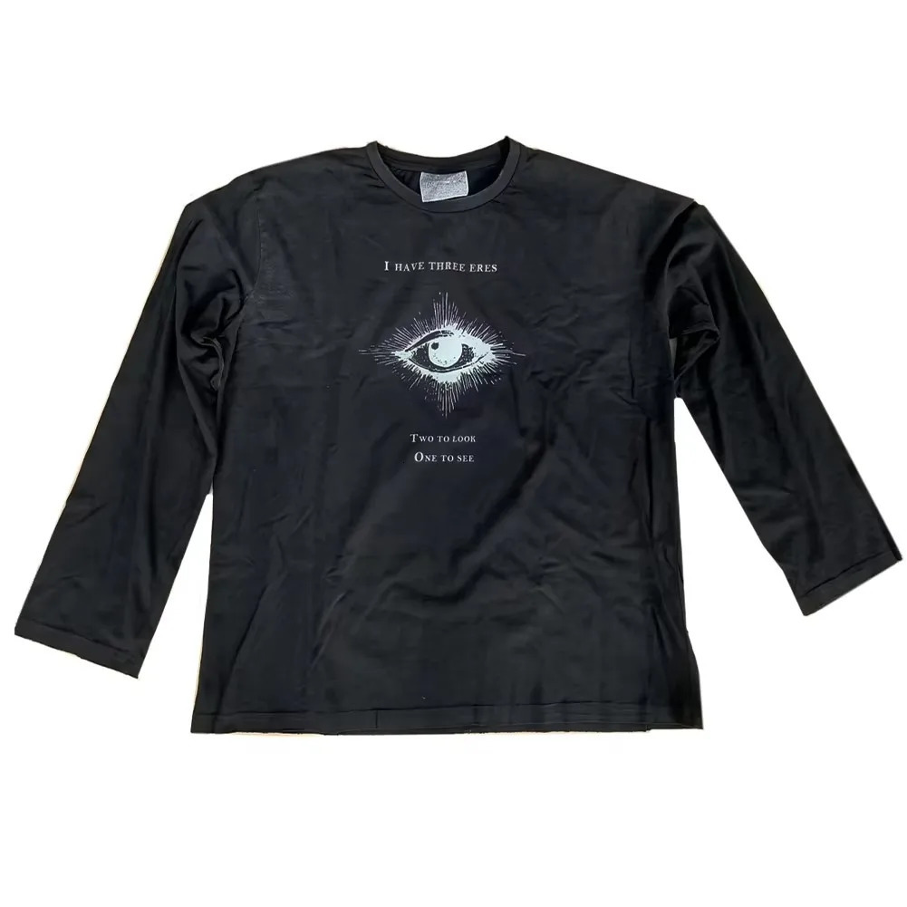 Vintage Washed Long Sleeves T-Shirt 2026 Summer Destroyed Dirty T Shirt Hip Hop Streetwear Cotton Tops Tees 260715 - view 6