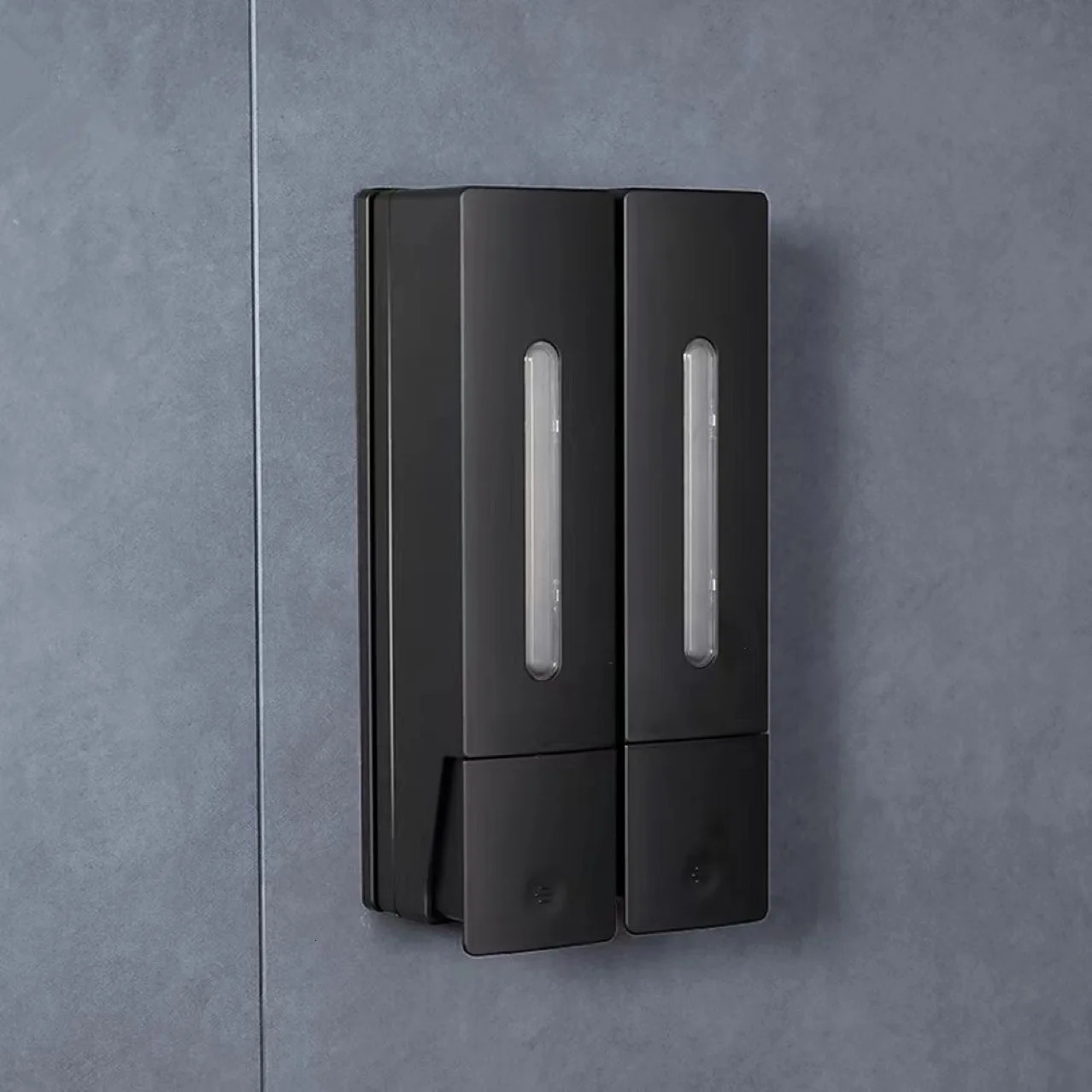 Double Head Wall-mounted Manual Soap Dispenser Shampoo el Household Bathroom Punch-free Soap Dispenser 400ML Large Capacity 260715BJ - view 1