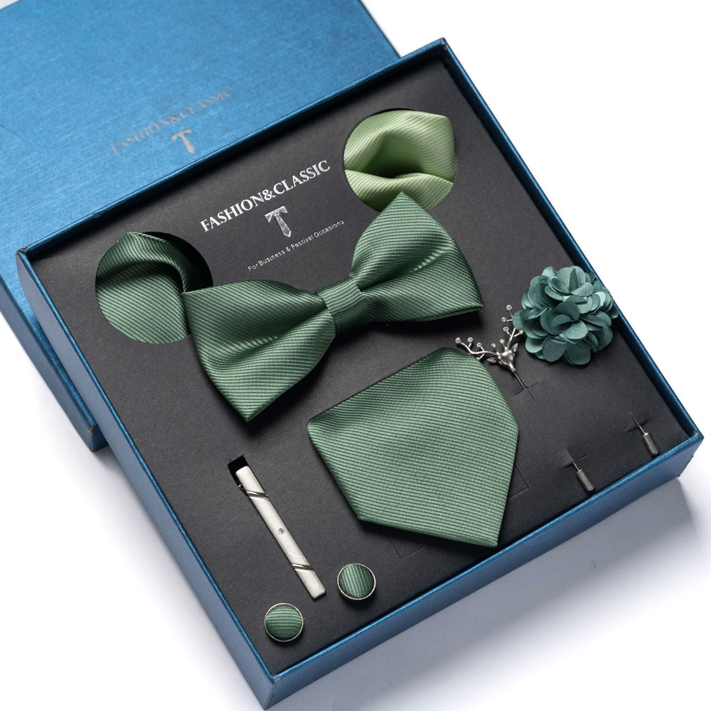 8 piece bow tie set in high end gift box packaging formal business and wedding occasions men's ties available for wholesale - view 4
