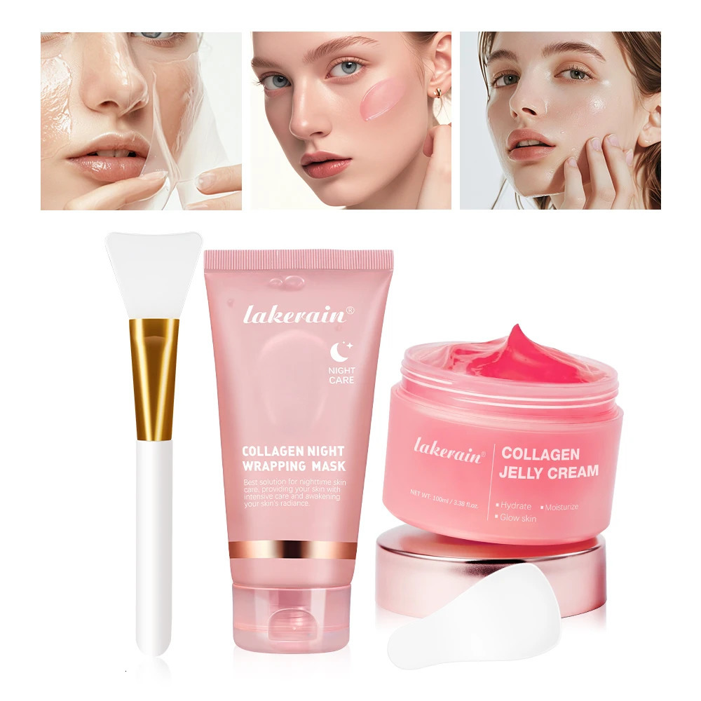 Collagen Jelly Cream Collagen Overnight Facial Mask Wrapping Peel-Off Mask Hydrating SkinCare 260716