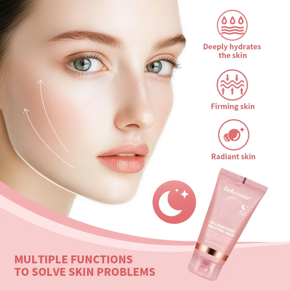 Collagen Jelly Cream Collagen Overnight Facial Mask Wrapping Peel-Off Mask Hydrating SkinCare 260716 - view 5