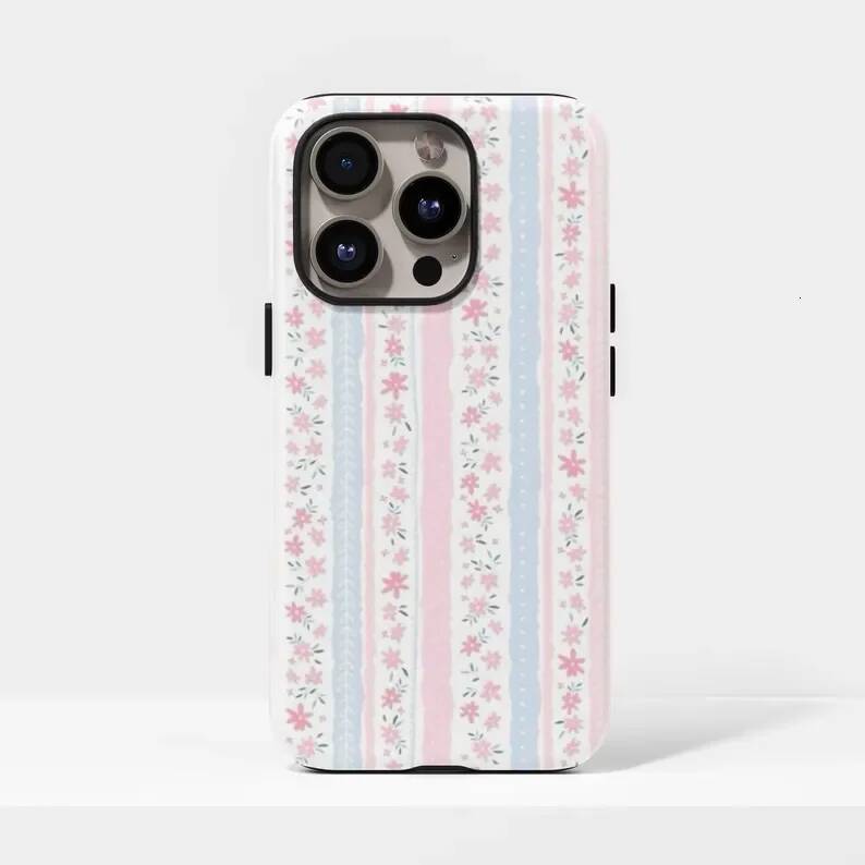 Love Shack Fancy Floral Phone Case for IPhone 17 16 15 14 13 12 11 X XS XR XSMAX 7 8 Air Pro Max Plus Luxury Double-layer Cover J260717