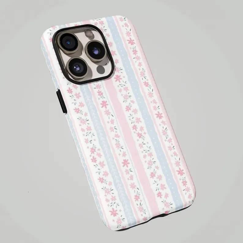 Love Shack Fancy Floral Phone Case for IPhone 17 16 15 14 13 12 11 X XS XR XSMAX 7 8 Air Pro Max Plus Luxury Double-layer Cover J260717 - view 5