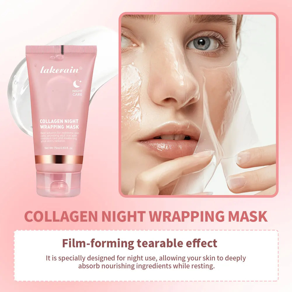 Collagen Jelly Cream Collagen Overnight Facial Mask Wrapping Peel-Off Mask Hydrating SkinCare 260716 - view 6