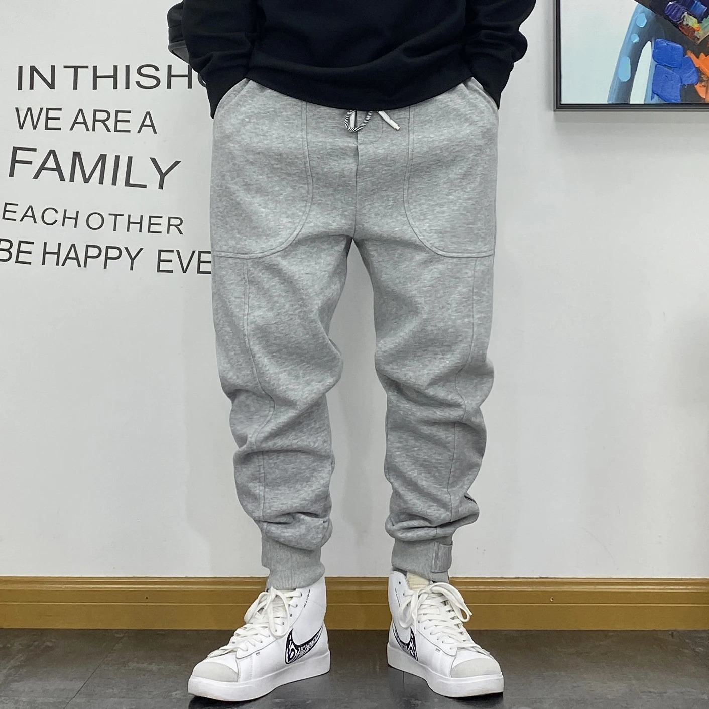 American Casual Harem Sweatpants Loose Oversized Jogging Pants Men Clothing Streetwear Hip Hop Joggers Harajuku Sport Trousers 260717 - view 5