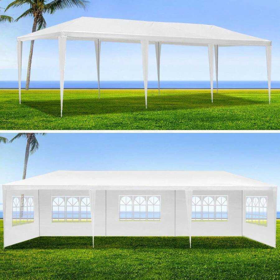 Camping BBQ Essentials10x30 Wedding Party Canopy Tent Outdoor Gazebo With 8 Removable Sidewalls H260718 - view 9