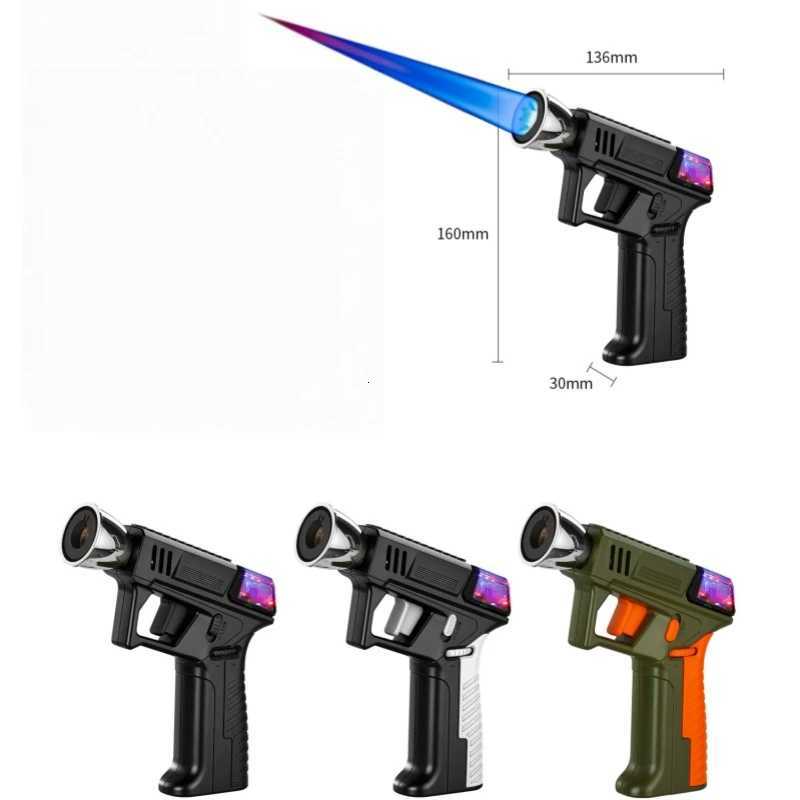 High New Large Flame Temperature Jet Charging Lighter Arc Boosting Fire Expansion Cool Color Light Outdoor Cigar Lighter J260718 - view 7