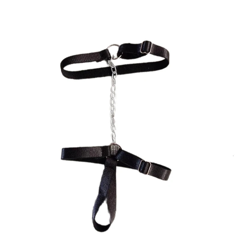 Chain Gothic Black Elastic Band Bandage Anklet Bracelet For Women High Heel Summer Barefoot Ankle Sandals Prom Foot Belt260717 - view 4