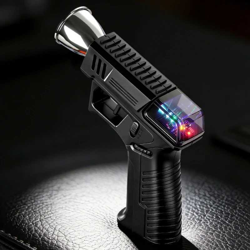 High New Large Flame Temperature Jet Charging Lighter Arc Boosting Fire Expansion Cool Color Light Outdoor Cigar Lighter J260718 - view 4