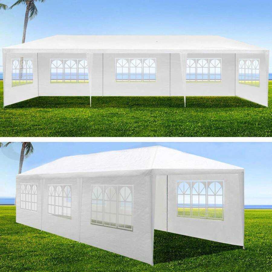 Camping BBQ Essentials10x30 Wedding Party Canopy Tent Outdoor Gazebo With 8 Removable Sidewalls H260718 - view 8