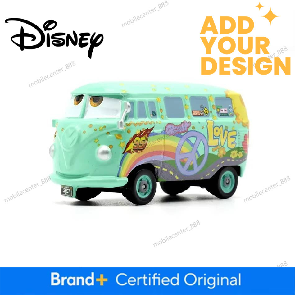 Disney Pixar Toy Car 2/3 Lightning Mcqueen Fritter Miss Frank Collection 1:55 Die Cast Metal Alloy Model Kid Boy Birthday Gifts - view 6