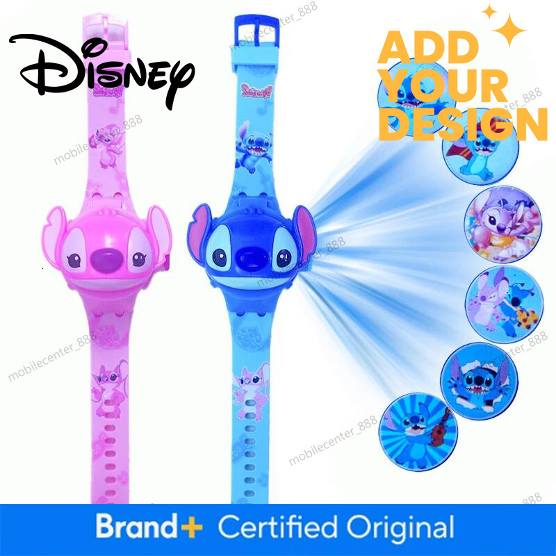 Fashion Stitch Projection Children Watches for Girls Unicorn Minnie Princess Elsa Kids Watch Digital Clock Student Toys Gifts - view 3