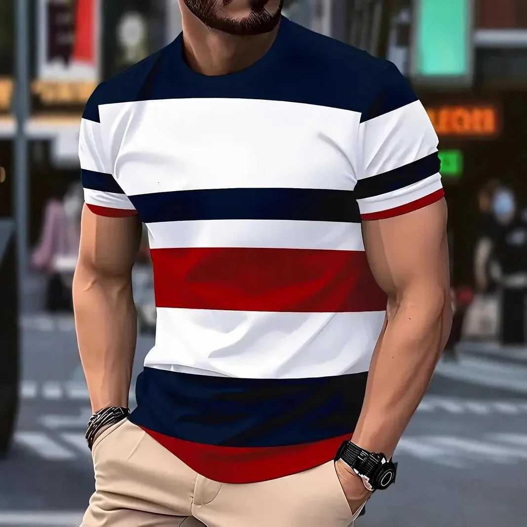2026 Summer 3D Line Printed Mens T-Shirts Fashion Designer Streetwear Oversized Short Sleeve Tees Daily Casual Sportswear TopsT260718 - view 5