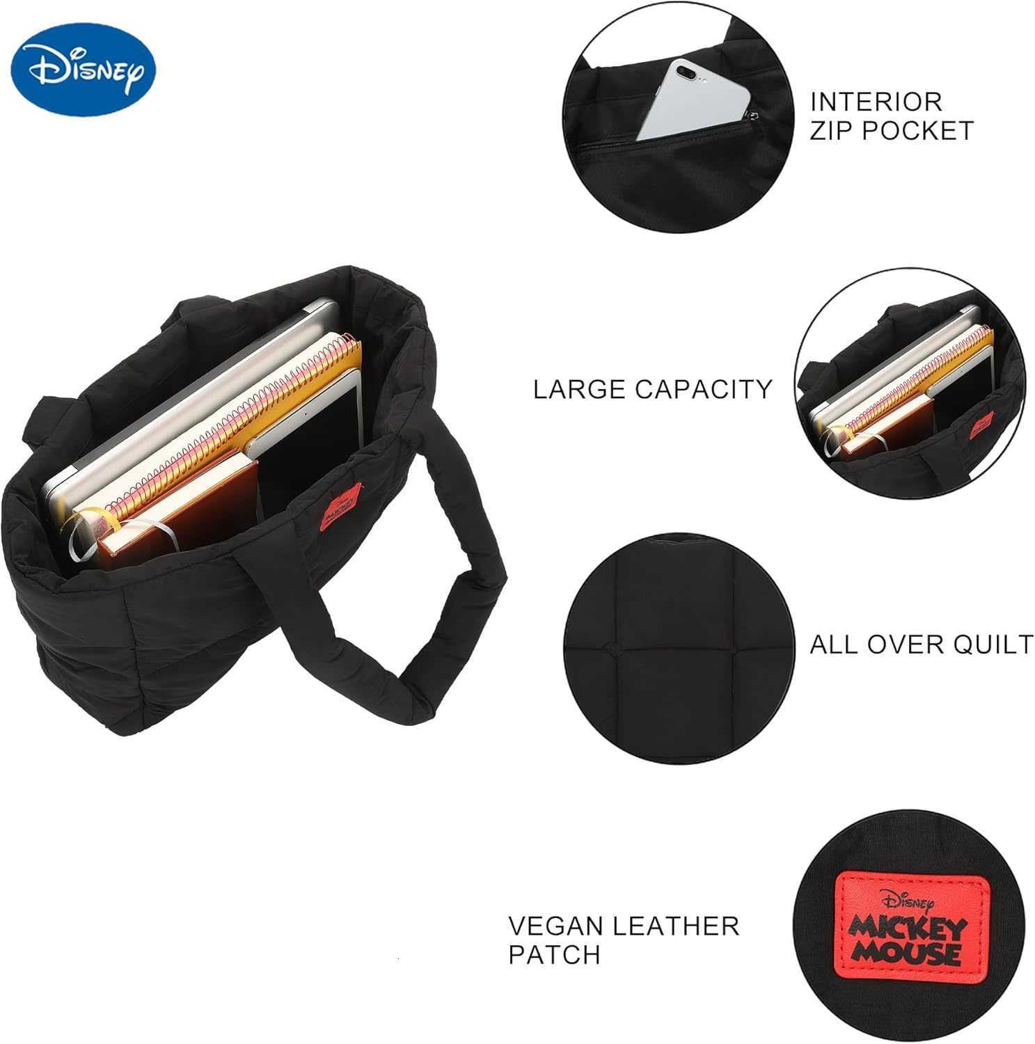 DisneyBioworld Puffer Tote Bag with Rubber and PU Badge C260720 - view 9