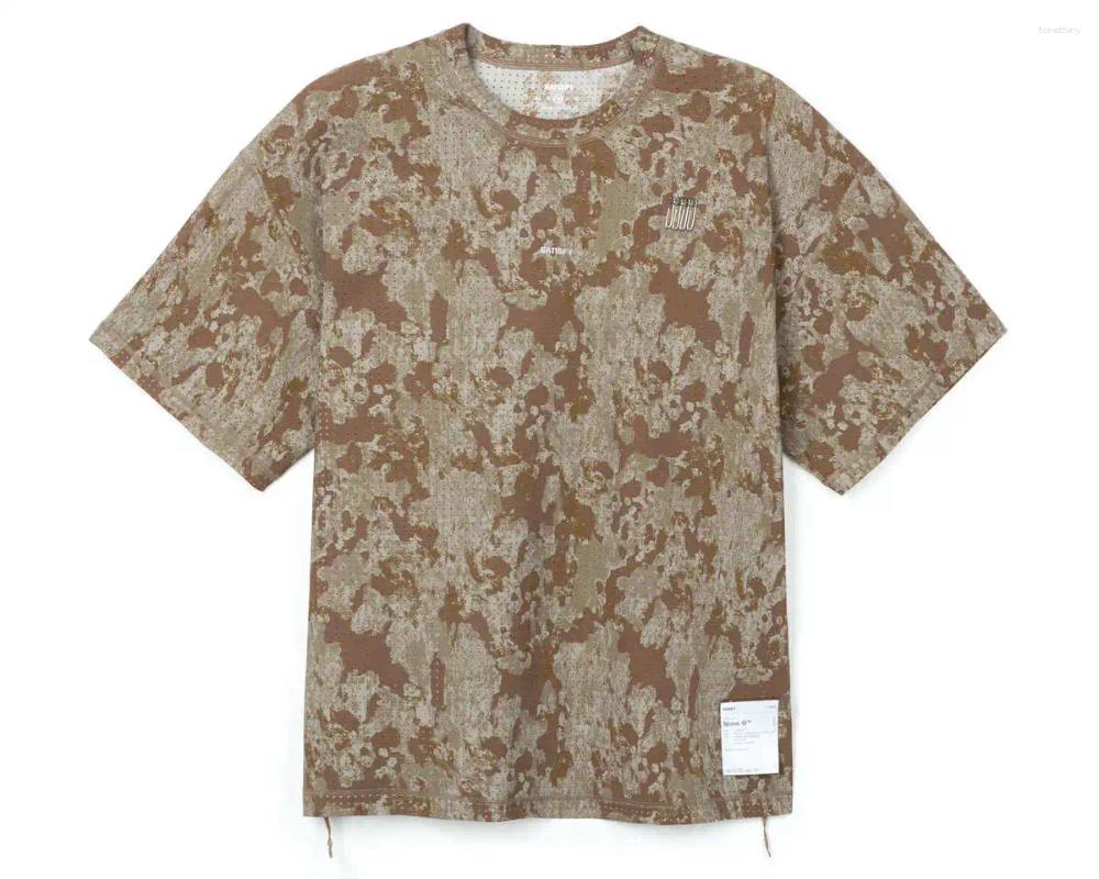 T-Shirt Da Uomo Satisfy 26Ss Pin Mesh T-Shirt A Maniche Corte