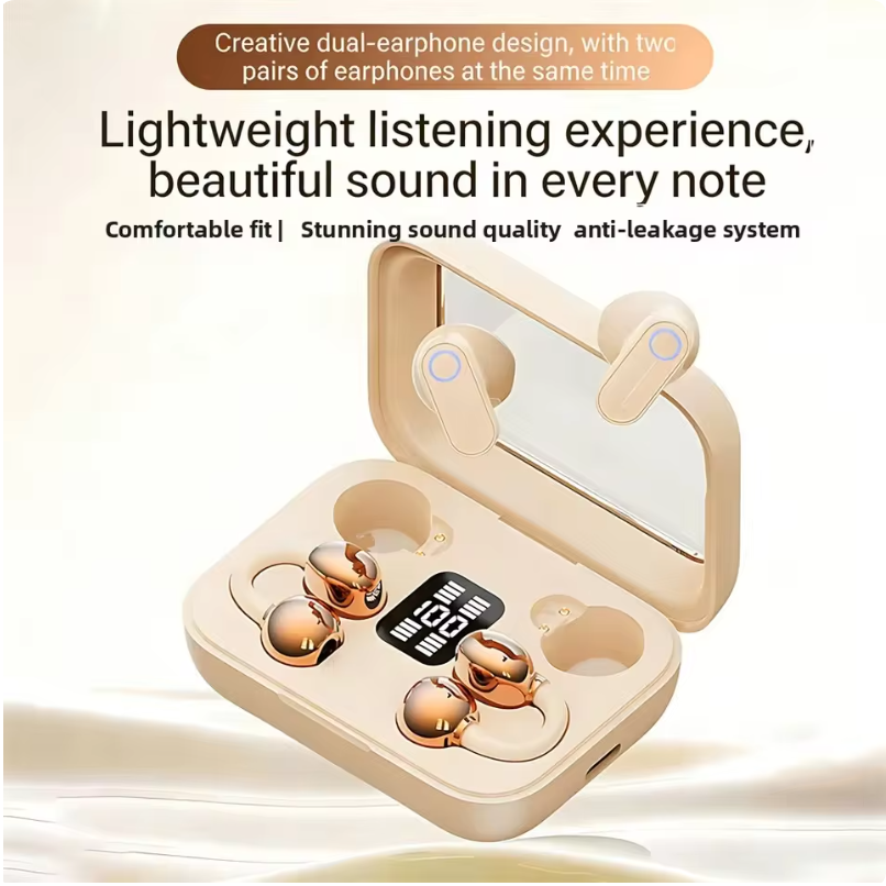 Auricolari Per Sonno A Conduzione Ossea Bluetooth 5.4 Coppie Doppia Coppia In U…