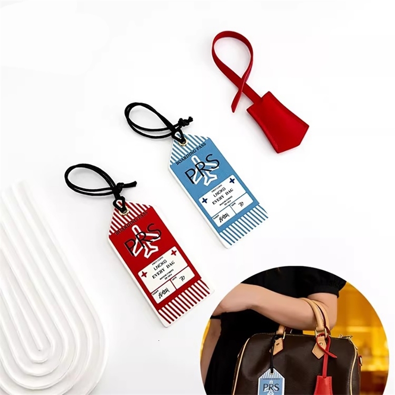 1Pcs Luggage Tag Boarding Pass Checkerboard Soft Keychain Bag Hanging Replacement Bag Modification Accessories 260717 - view 5