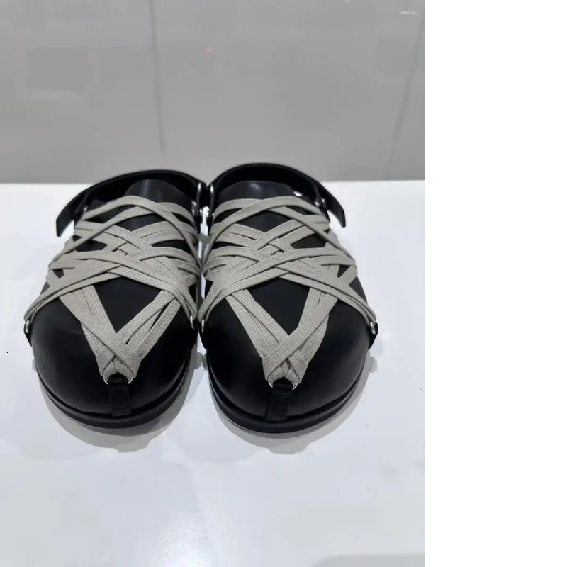 Casual Shoes Birkfoot Slippers Men's Commuter Thi Boted Slip On Women's Faionable Mule Oes Round Toe Flat Heel Summer Sandals - view 3