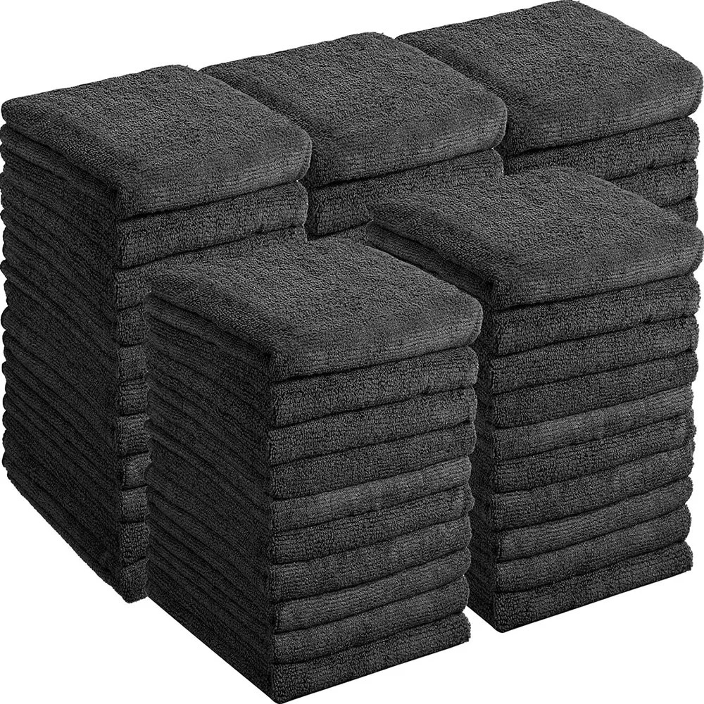 51020PCS Bleach Proof Towels Bulk Microfiber Absorbent Salon Hair Towels Quick Dry Hand Towels for Gym Bath Spa Shaving Barber 260717BJ