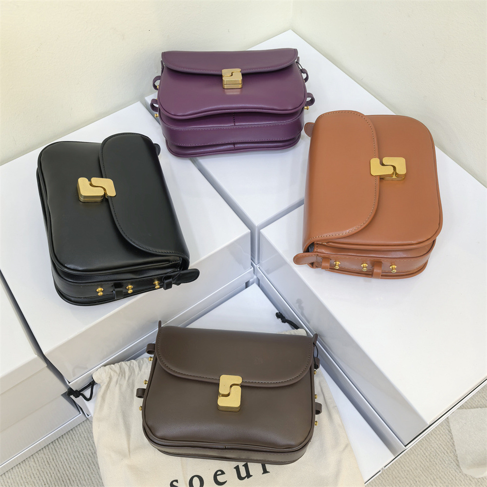 Cross-Border Hot-Selling French Niche SOEUR Elegant Classic Crossbody Bag| Studded Small Square Bag Commuter Bag Shoulder Bag Fashion Bag - view 3