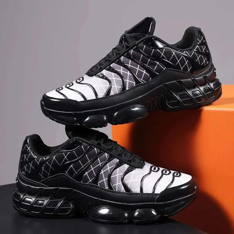 Trendy Men's Running Mesh Upper Thick Sole Sports Casual Dad Shoes Breathable Synthetic Inner EVA Insole Thermoplastic Pol shoes3033 - view 3