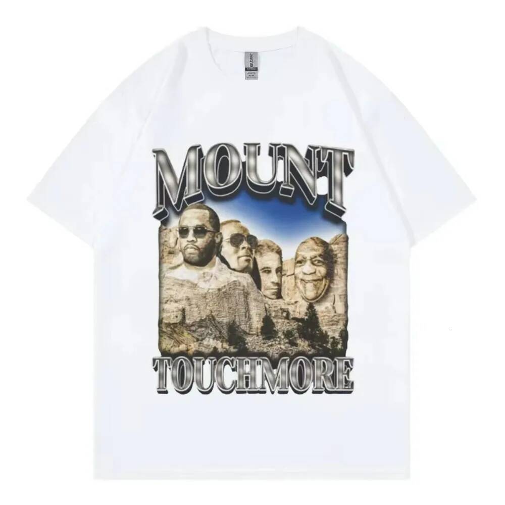 Funny P Diddy Mount Touchmore T Shirt Hip Hop Vintage Clothing Short Sleeve T-shirt Men's Fashion Oversized Streetwear T-shirts 26Y0720 - view 3