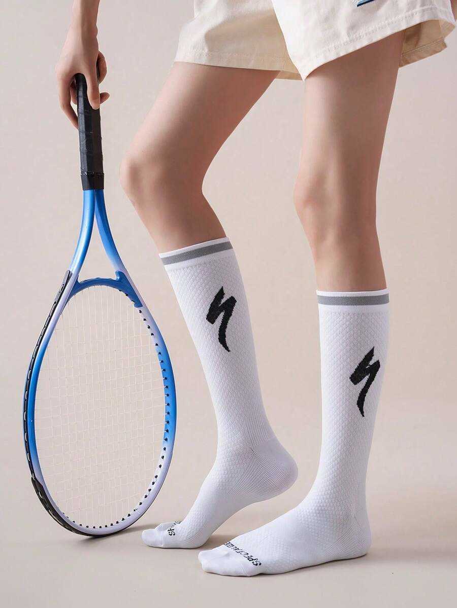 1 Pair/2 Pairs/3 Pairs All Season Mens Lightning Cycling Compression Socks Suitable For Mountain Biking Road Cycling And All Outdoor Sports Fall Socks - view 3
